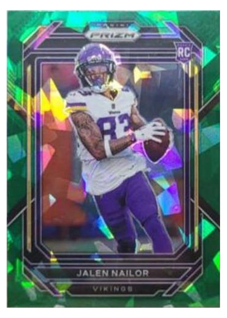 2022 Panini Prizm Base Set Jalen Nailor Green Ice #358 card