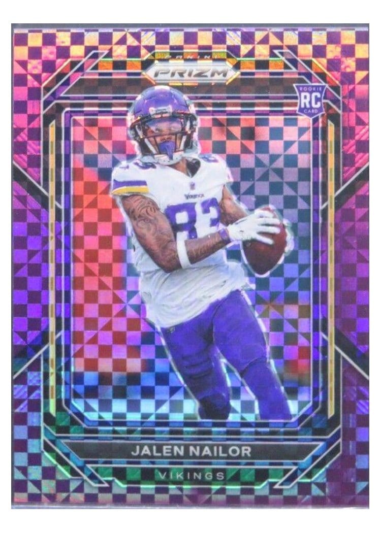 2022 Panini Prizm Base Set Jalen Nailor Purple Power #358 card