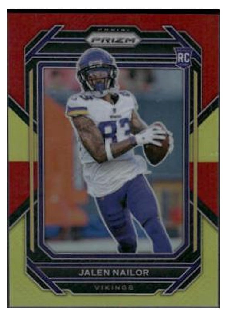 2022 Panini Prizm Base Set Jalen Nailor Red Yellow #358 card