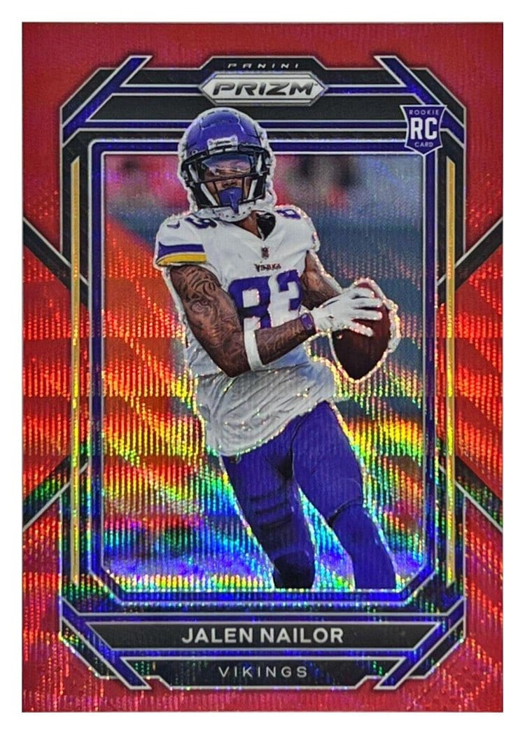 2022 Panini Prizm Base Set Jalen Nailor Red Wave #358 card