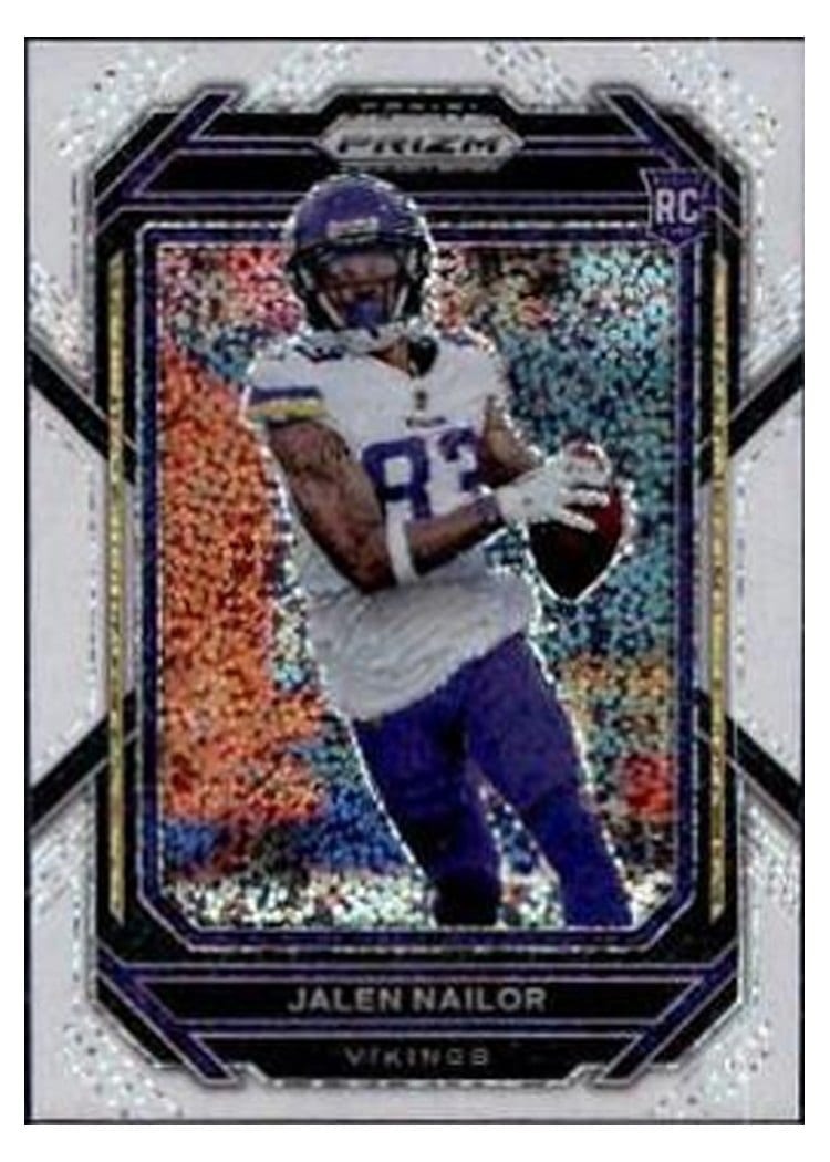 2022 Panini Prizm Base Set Jalen Nailor White Sparkle #358 card