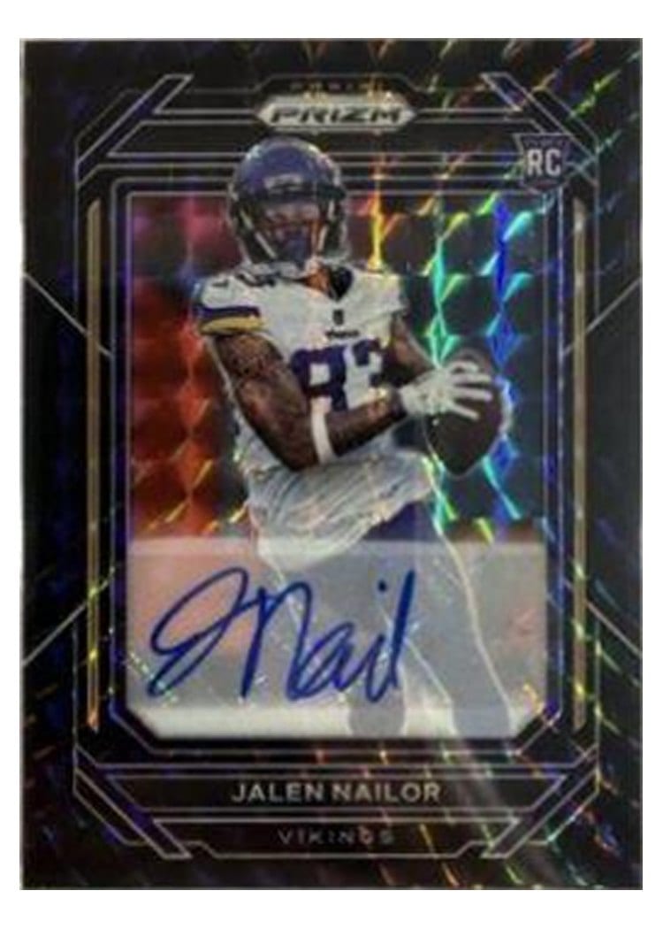 2022 Panini Prizm Base Set Jalen Nailor Black Finite #358 card