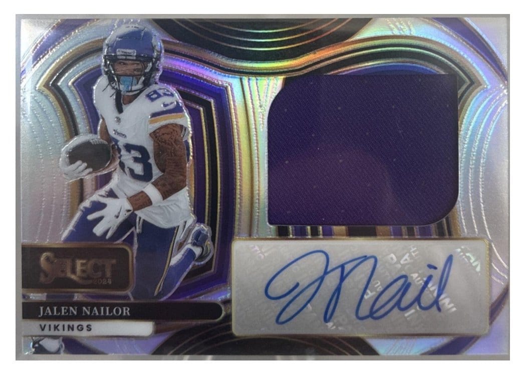 2024 Panini Select Jumbo Signature Swatches Jalen Nailor #9 card
