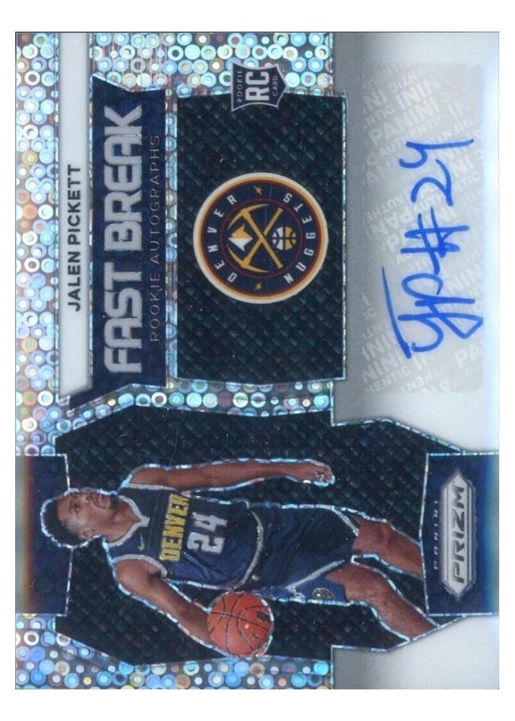 2023-24 Panini Prizm Fast Break Rookie Autographs Jalen Pickett #FBR-PIK card