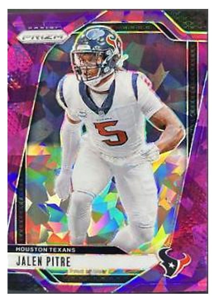 2024 Panini Prizm Base Set Jalen Pitre Purple Ice #118 card