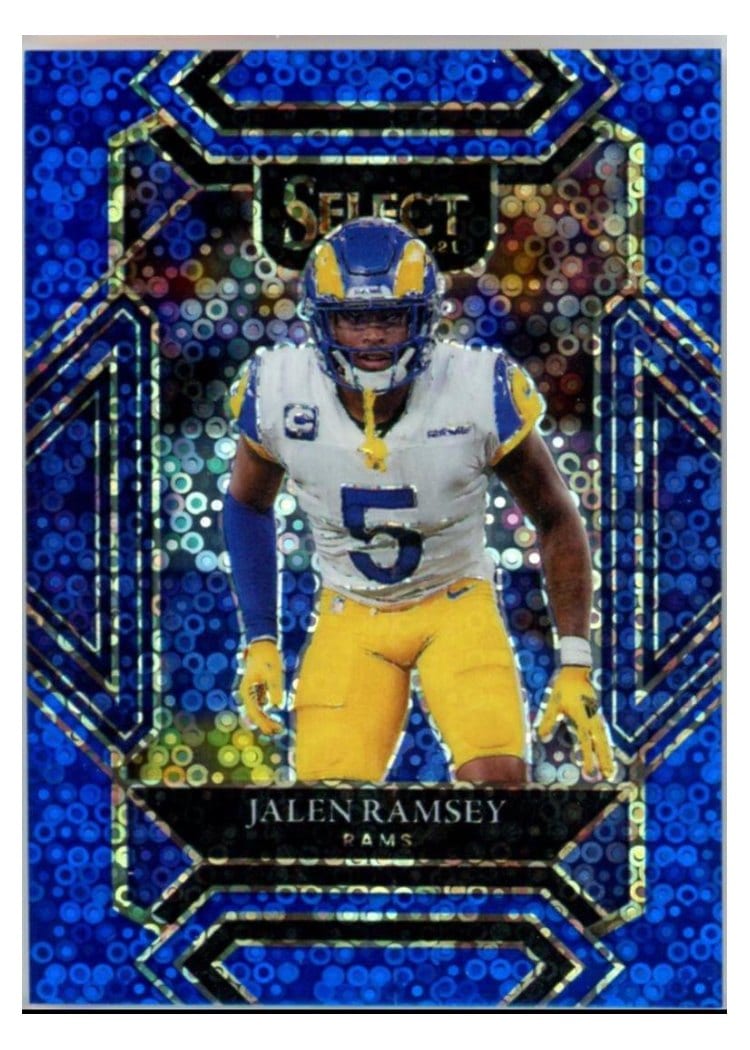 2021 Panini Select Base Set Jalen Ramsey Blue Disco #220 card
