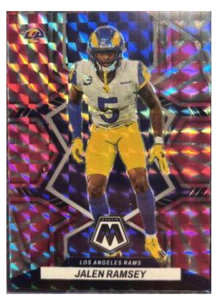 2022 Panini Mosaic Base Set Jalen Ramsey Pink Swirl #113 card