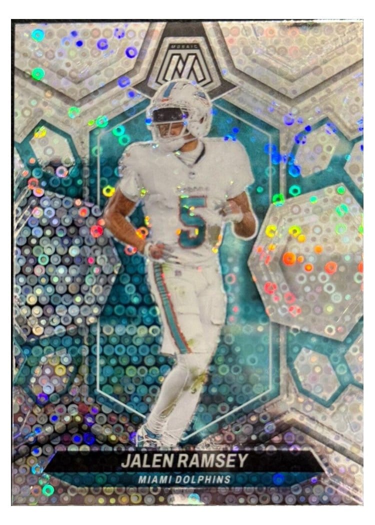 2024 Panini Mosaic Base Set Jalen Ramsey No Huddle Silver #140 card