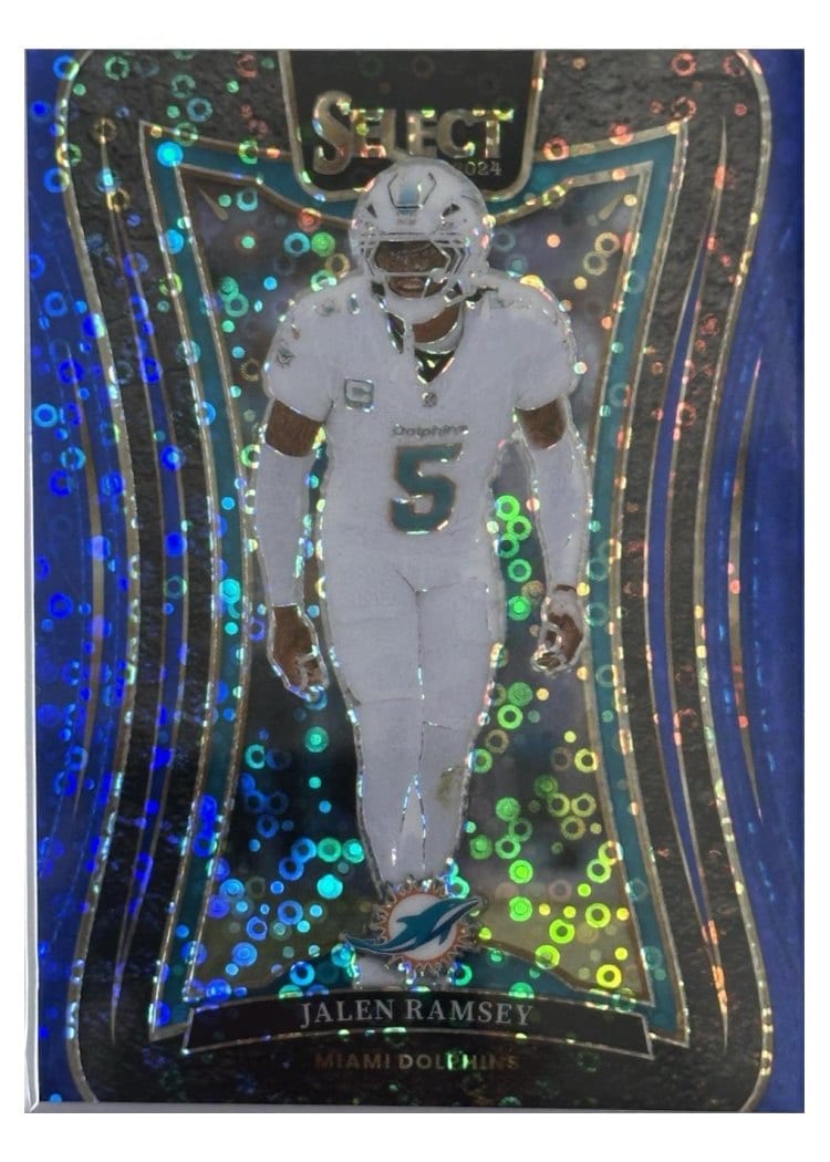 2024 Panini Select Base Set Jalen Ramsey Blue Disco Prizm #347 card