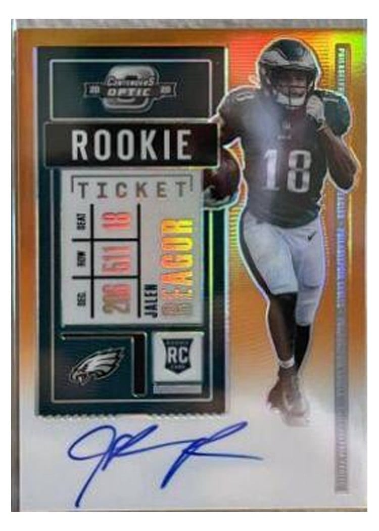 2020 Panini Contenders Optic Base Set Jalen Reagor #108 card