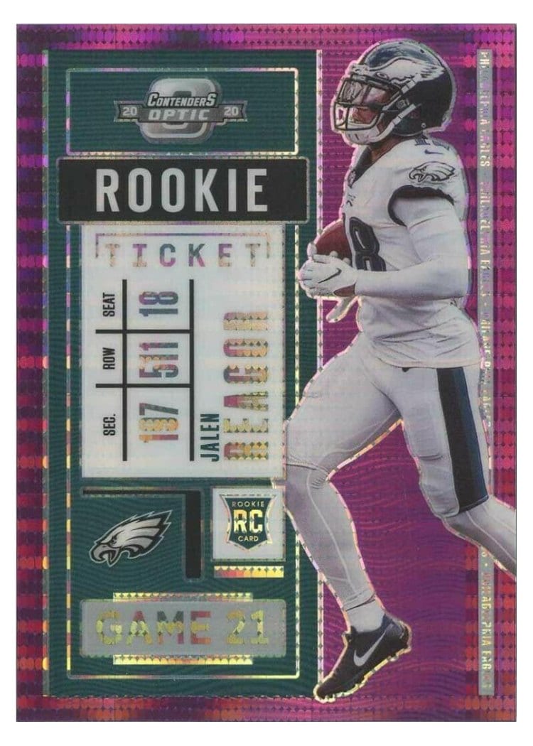 2020 Panini Contenders Optic Base Set Jalen Reagor #78 card