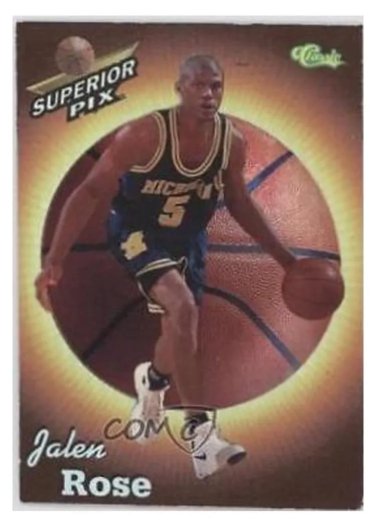 1995 Classic Superior Pix Chrome Jalen Rose #12 card
