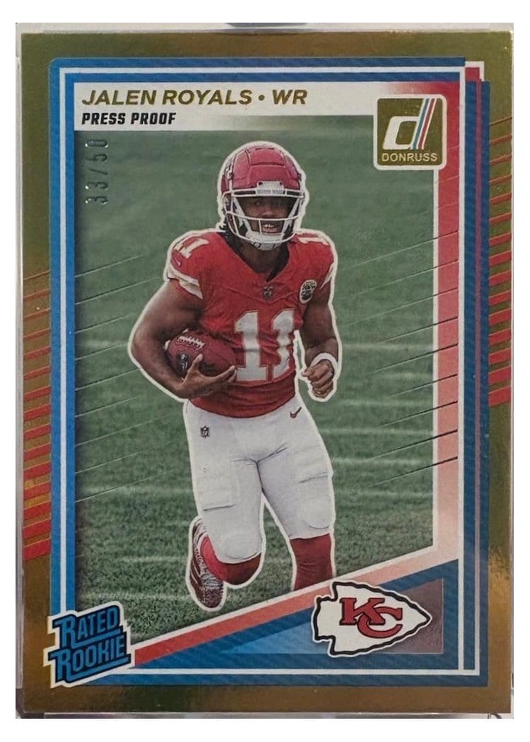 2025 Donruss Base Set Jalen Royals #321 card
