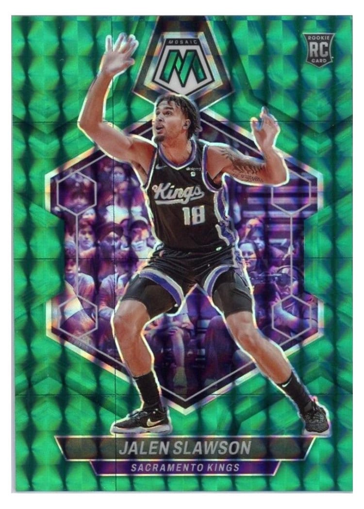 2023-24 Panini Mosaic Base Set Jalen Slawson Green #206 card