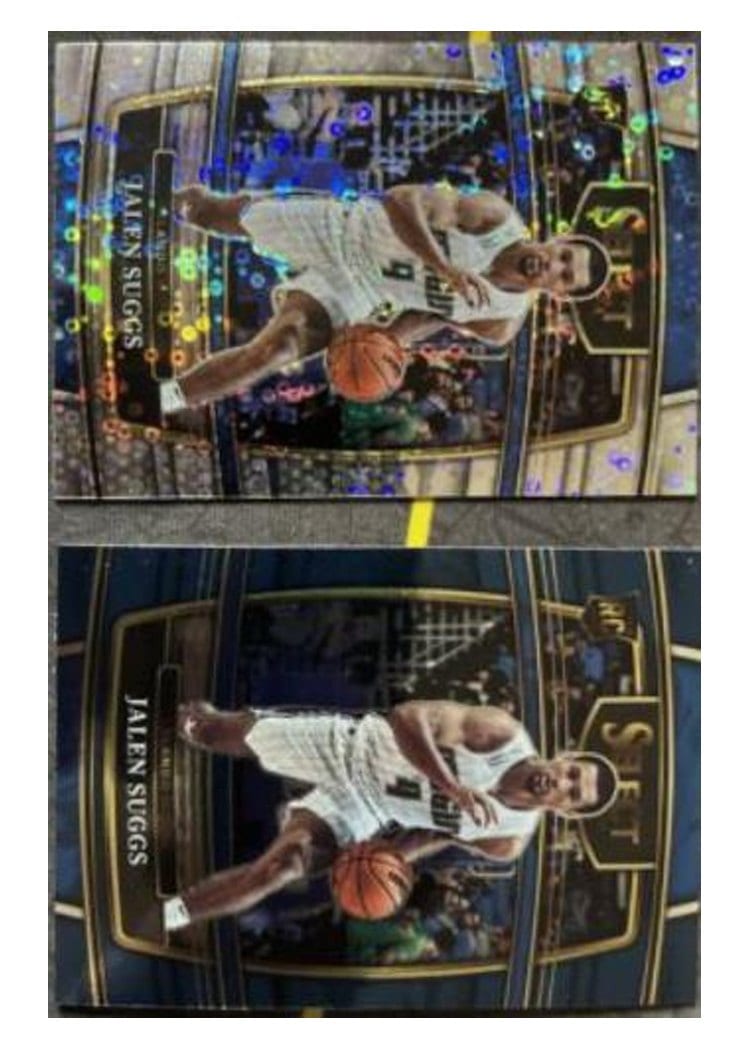 2021-22 Panini Select Base Set Jalen Suggs Blue Disco Prizm #27 card