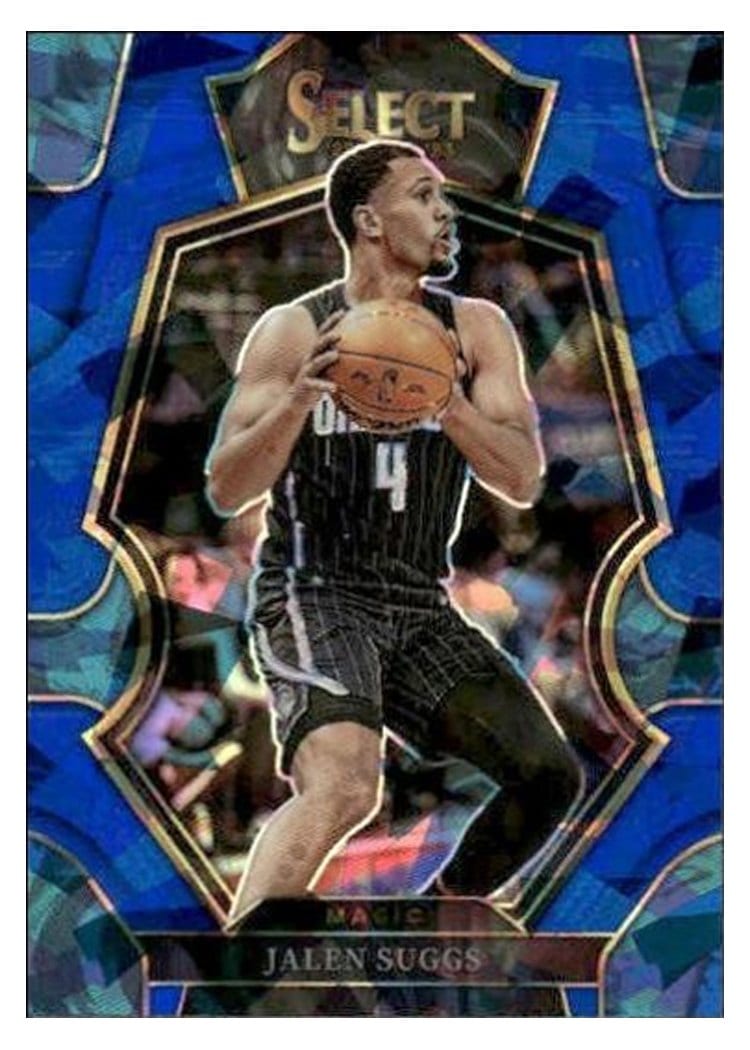 2022-23 Panini Select Base Set Jalen Suggs Blue Cracked Ice Prizm #103 card
