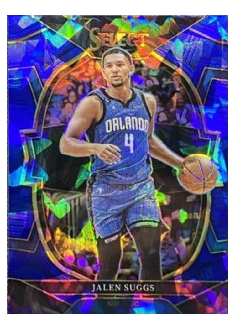 2022-23 Panini Select Base Set Jalen Suggs Blue Cracked Ice Prizm #3 card