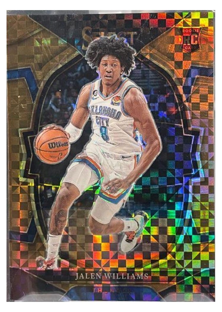 2022 Panini Select Jalen Williams #90 card