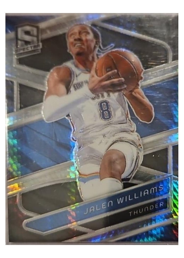 2023-24 Panini Spectra Base Set Jalen Williams Blue Orange International #107 card