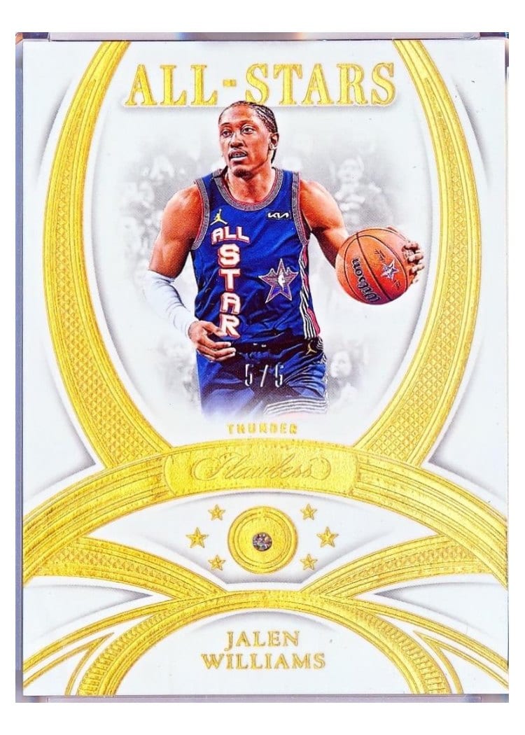 2024-25 Panini Flawless Base Gems Jalen Williams #137 card