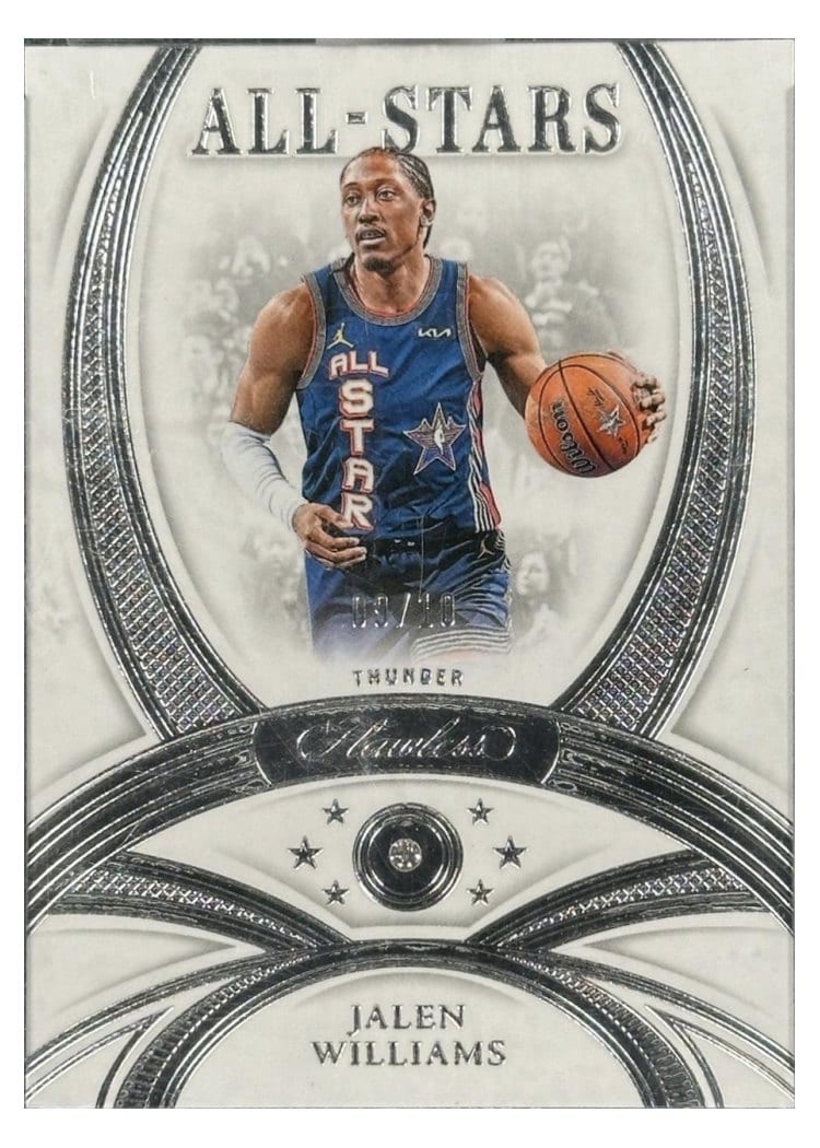 2024-25 Panini Flawless Base Gems Jalen Williams #137 card