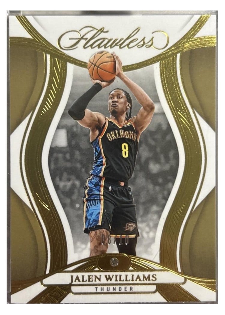 2024-25 Panini Flawless Base Gems Jalen Williams #33 card
