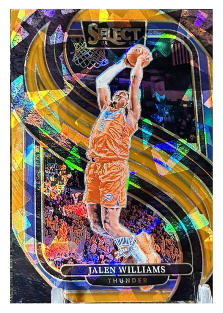 2024-25 Panini Select Base Set Jalen Williams Orange Prizm #124 card