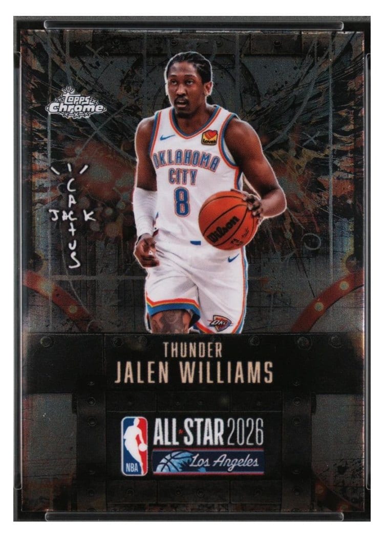 2025-26 Topps Chrome Cactus Jack X NBA All-Star Game Base Set ASG Jalen Williams #25 card