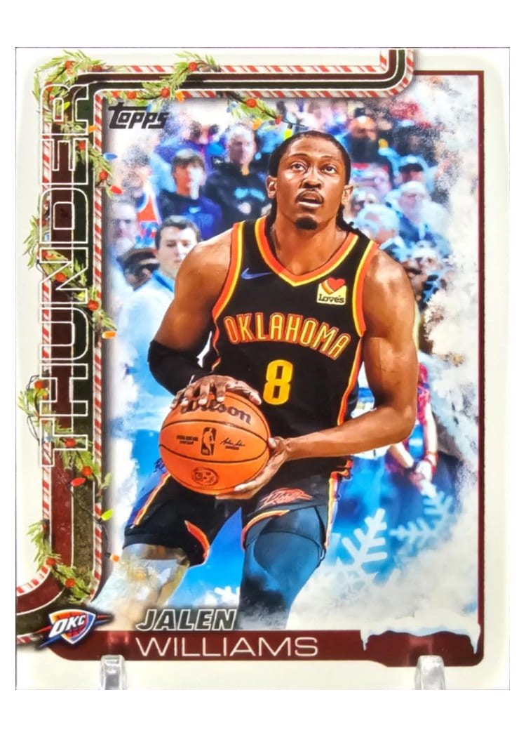 2025-26 Topps Holiday SSP Photo Variations Jalen Williams #SSV-DM card