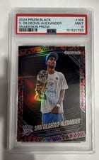 2024-25 Panini Prizm Black Color Blast Duals Jalen Williams/Shai Gilgeous-Alexander #6 card