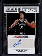 2023-24 Hoops Great SIGnificance Jalen Wilson #GS-WSN card