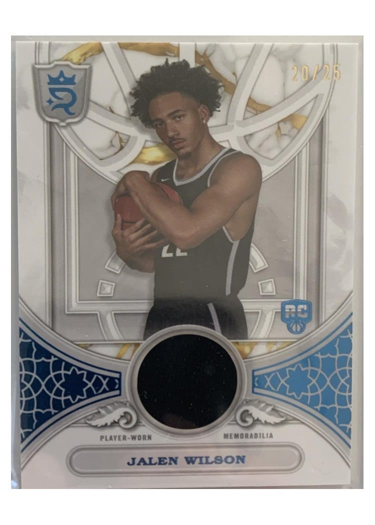 2023-24 Topps Royalty Round Ball Relics Jalen Wilson #RBR-JW card