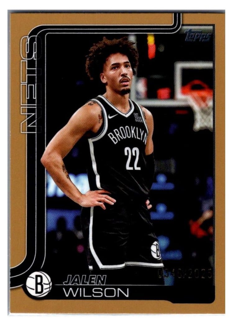 2025-26 Topps Base Set Jalen Wilson Gold #12 card