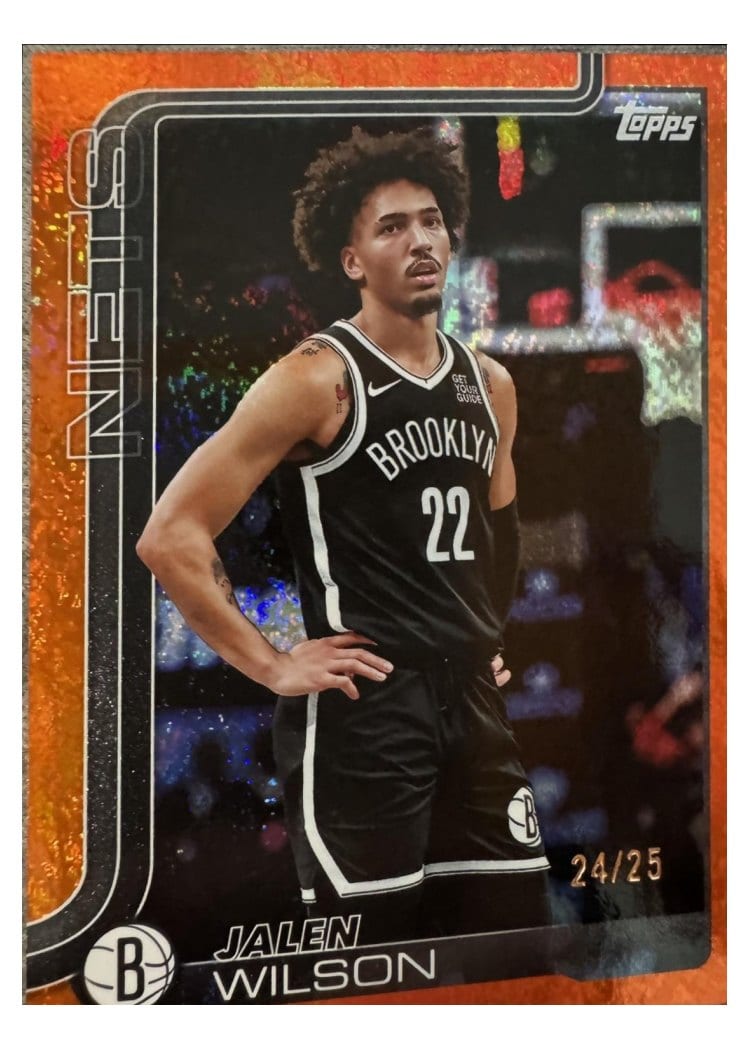 2025-26 Topps Base Set Jalen Wilson Orange Rainbow #12 card