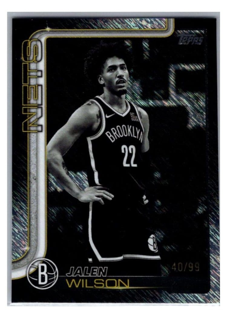 2025-26 Topps Base Set Jalen Wilson Black Friday Shimmer #12 card