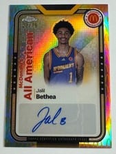 2024 Topps Chrome McDonald's All-American All-American Autographs Refractor Jalil Bethea #SMS-JAB card