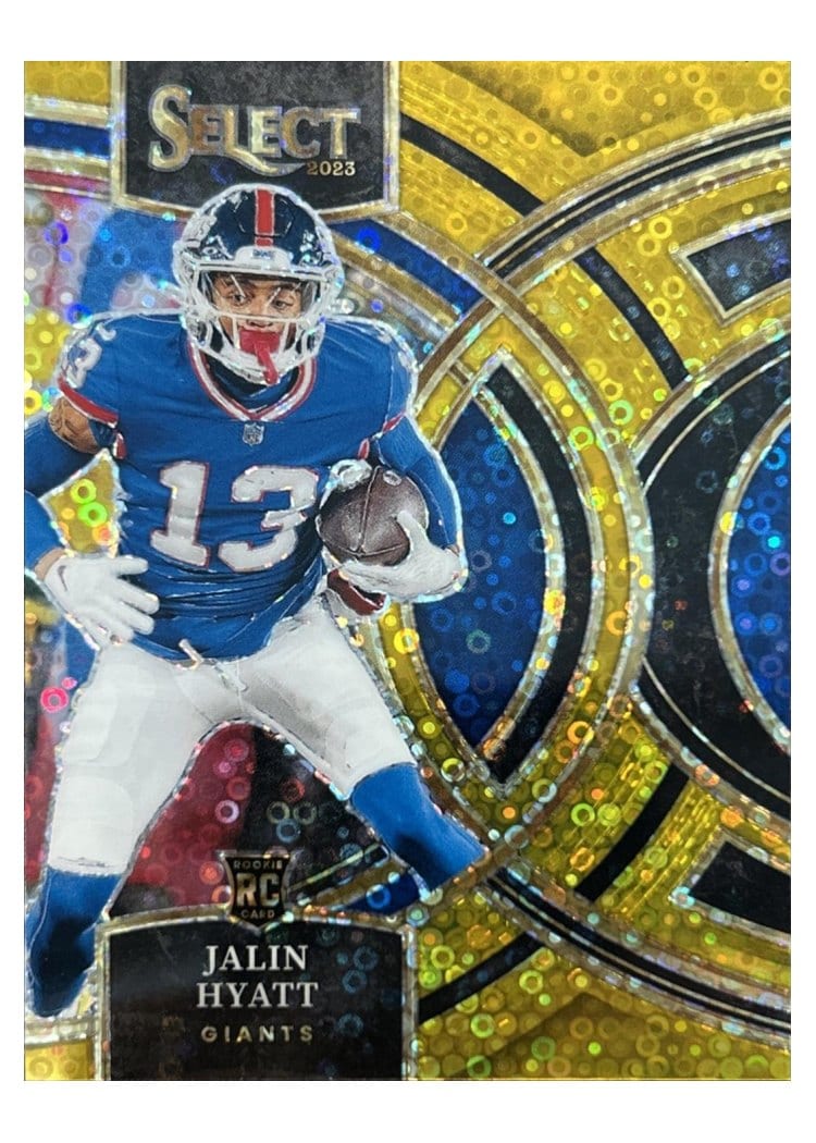 2023 Panini Select Base Set Jalin Hyatt Disco Gold Prizm #173 card