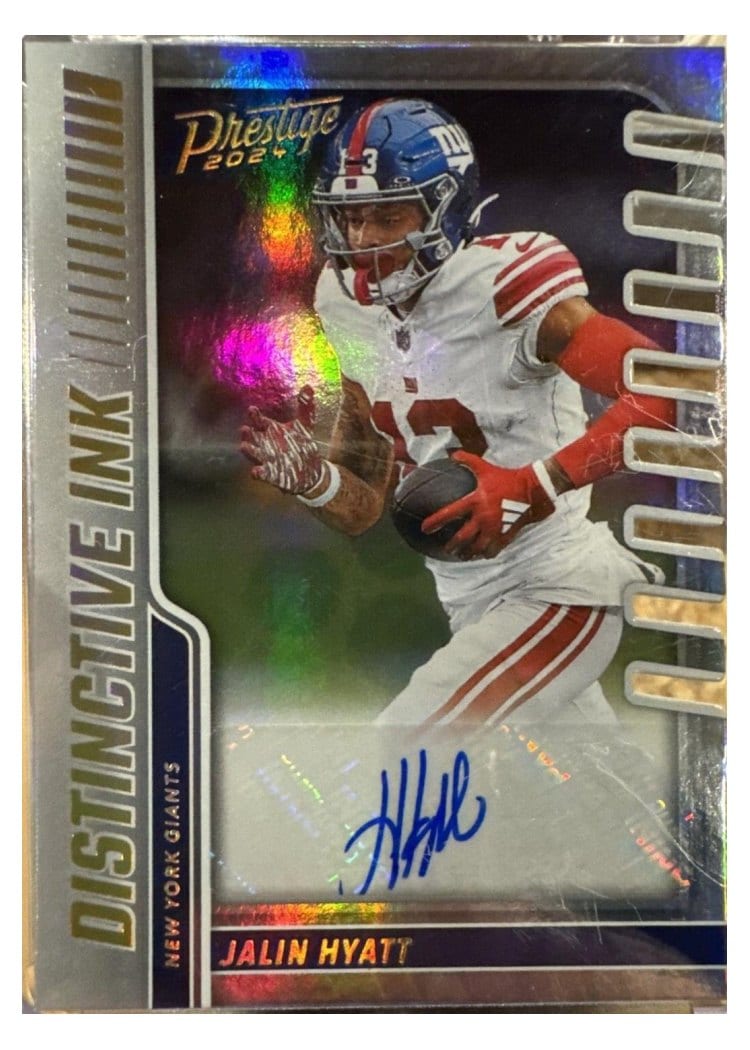2024 Panini Prestige Distinctive Ink Jalin Hyatt #DI-JHT card
