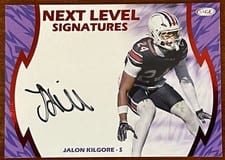 2026 SAGE Football Next Level Signatures Jalon Kilgore #NLS-JK card