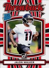 2025 Donruss Rated Rookie Throwback Jalon Walker #29 card