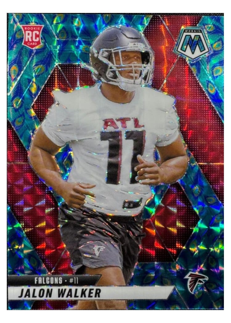 2025 Panini Mosaic Base Set Jalon Walker Choice Peacock #377 card