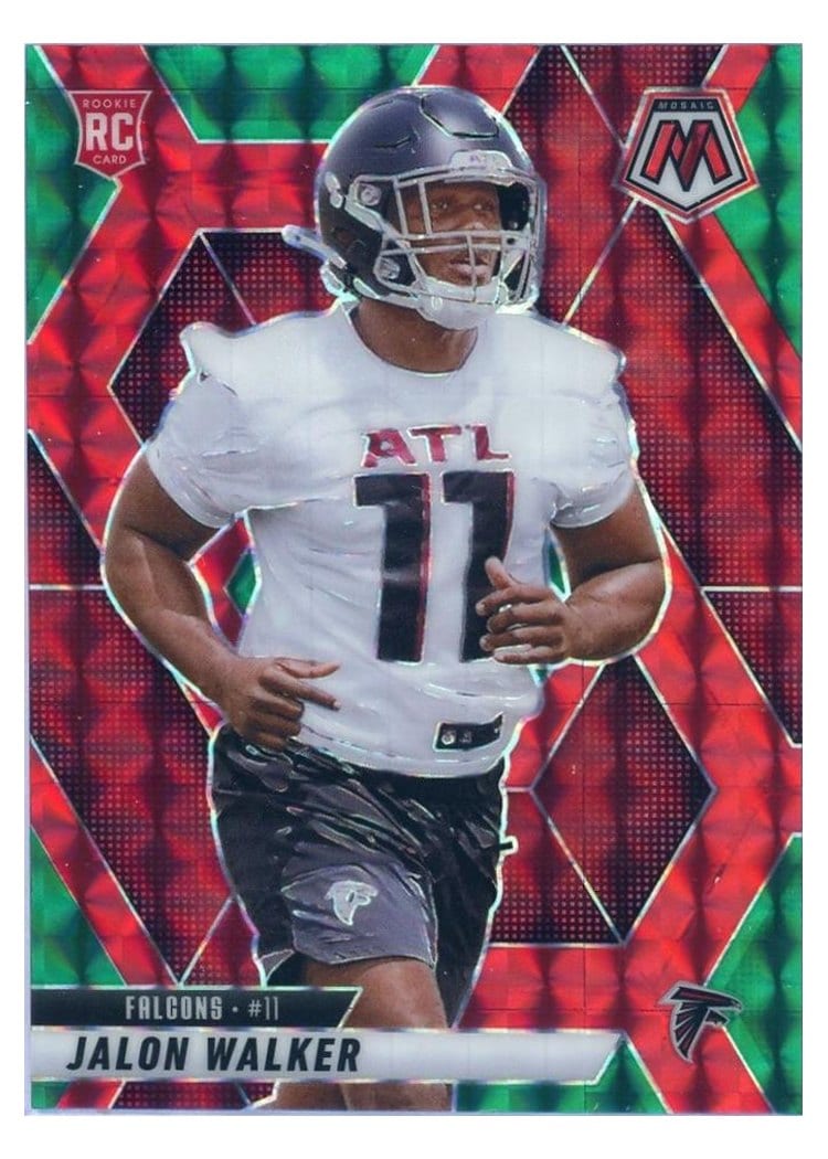 2025 Panini Mosaic Base Set Jalon Walker Choice Red Green #377 card