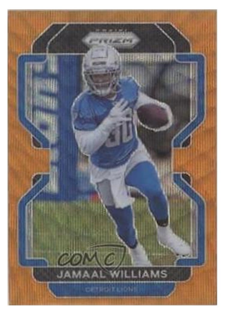 2021 Panini Prizm Base Set Jamaal Williams #150 card