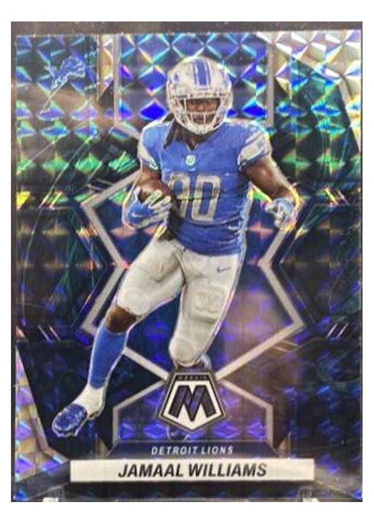 2022 Panini Mosaic Base Set Jamaal Williams #66 card