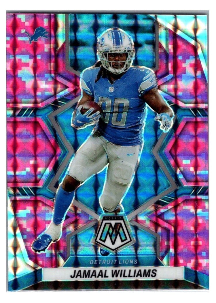 2022 Panini Mosaic Base Set Jamaal Williams #66 card