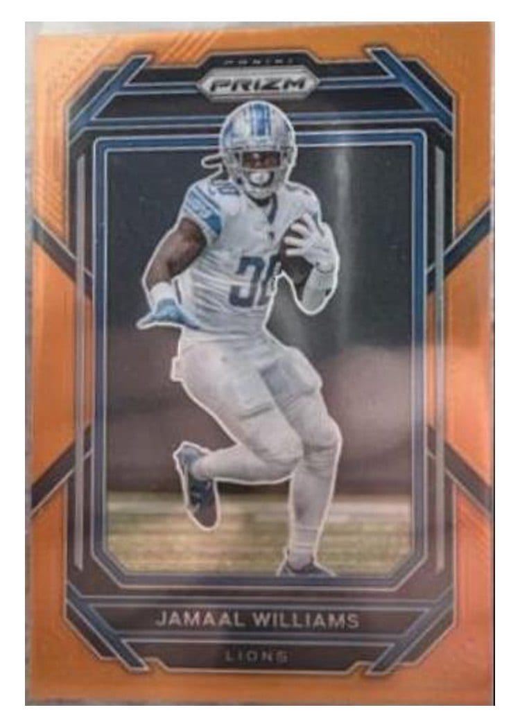 2022 Panini Prizm Base Set Jamaal Williams Orange #97 card