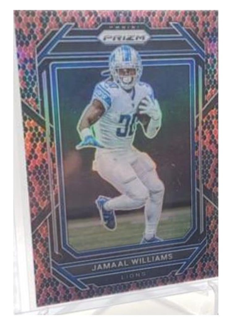 2022 Panini Prizm Base Set Jamaal Williams Snakeskin #97 card