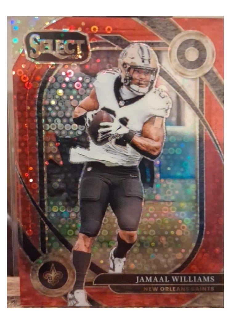 2024 Panini Select Base Set Jamaal Williams Red Disco Prizm #266 card