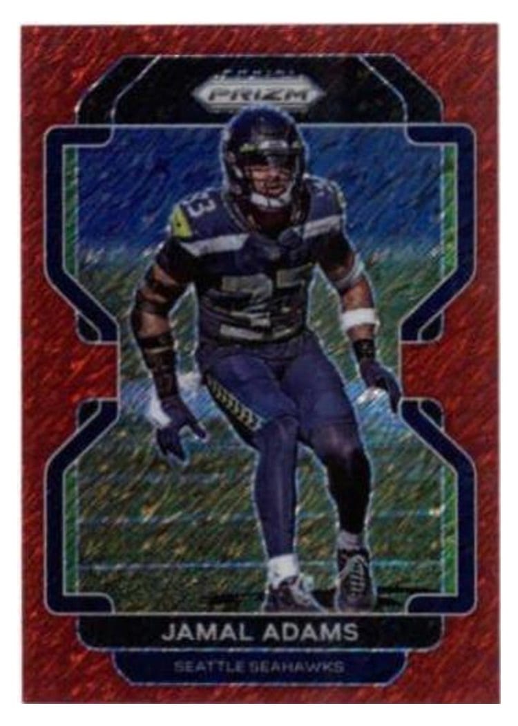 2021 Panini Prizm Base Set Jamal Adams Red Shimmer #49 card
