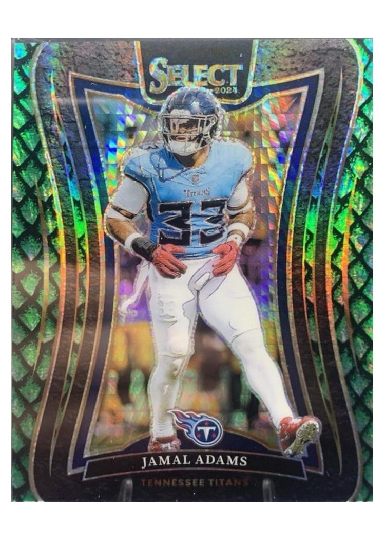 2024 Panini Select Base Set Jamal Adams Dragon Scale Prizm #348 card